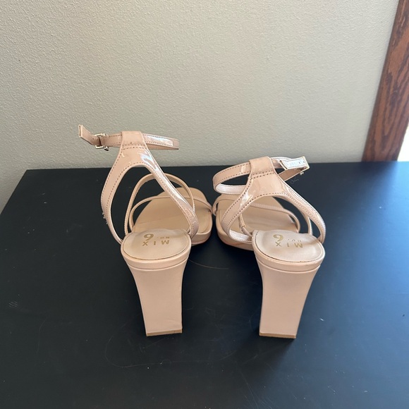 Mix No. 6 Aliciana Nude Strappy Sandal Heels - Picture 5 of 6